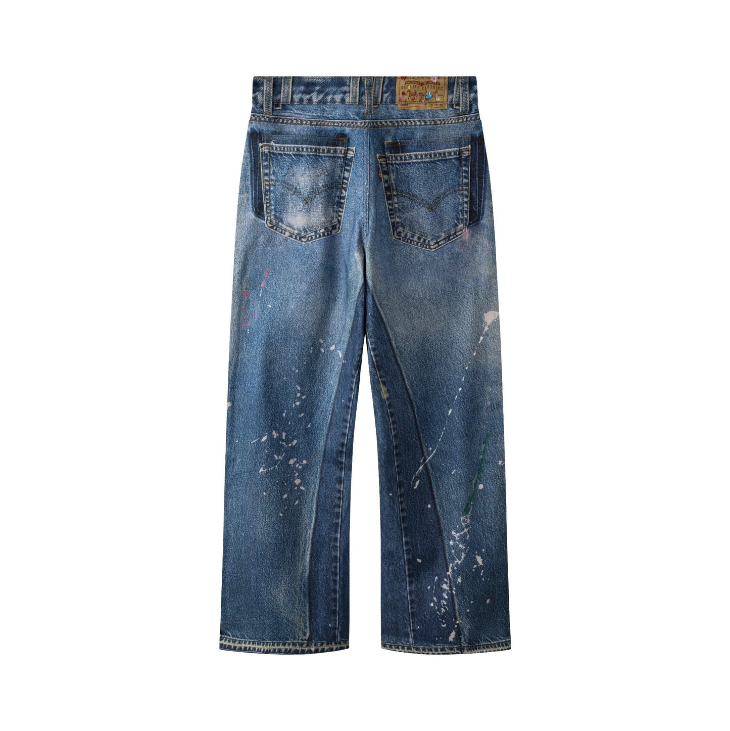 AA PRINTED WASHED JEAN // LIGHT BLUE