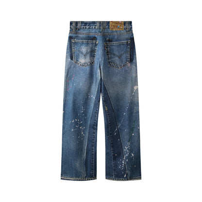 AA PRINTED WASHED JEAN // LIGHT BLUE