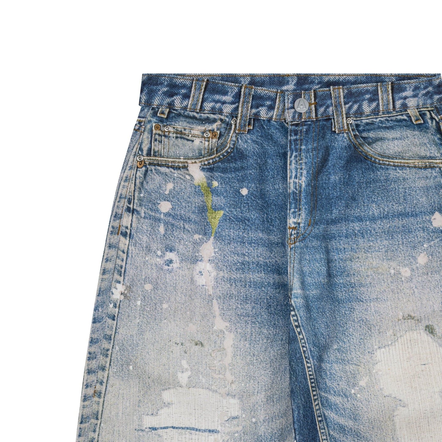 AA PRINTED WASHED JEAN // LIGHT BLUE