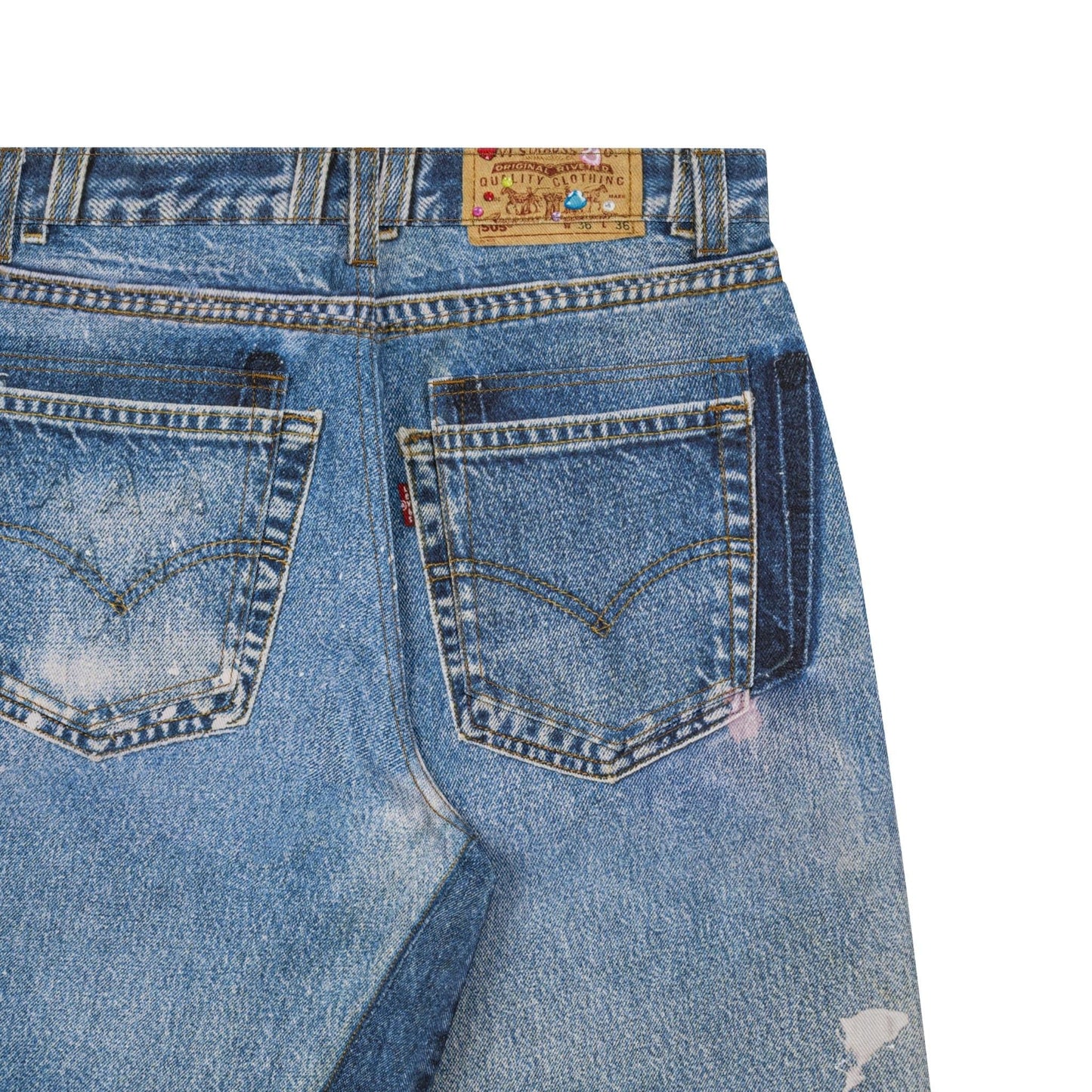 AA PRINTED WASHED JEAN // LIGHT BLUE