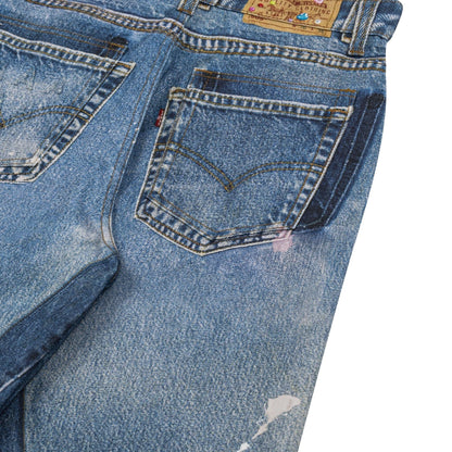 AA PRINTED WASHED JEAN // LIGHT BLUE