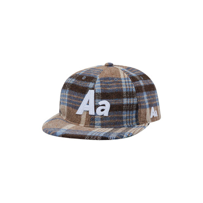 AASTU HERITAGE PLAID BLUE SNAPBACK // BEIGE