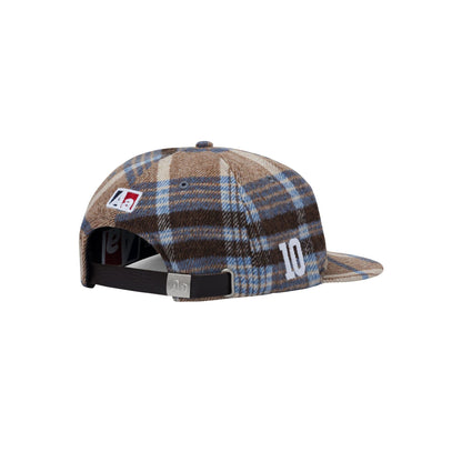 AASTU HERITAGE PLAID BLUE SNAPBACK // BEIGE