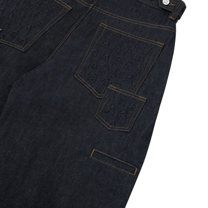 AA RAW DENIM PLEATED PANTS // INDIGO