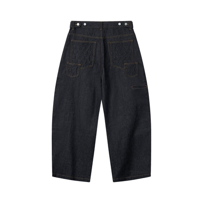 AA RAW DENIM PLEATED PANTS // INDIGO