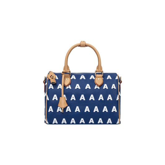 AA EMBROIDERED LOGO BOSTON BAG // BLUE