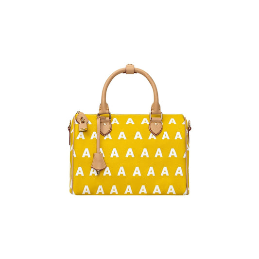 AA EMBROIDERED LOGO BOSTON BAG // YELLOW