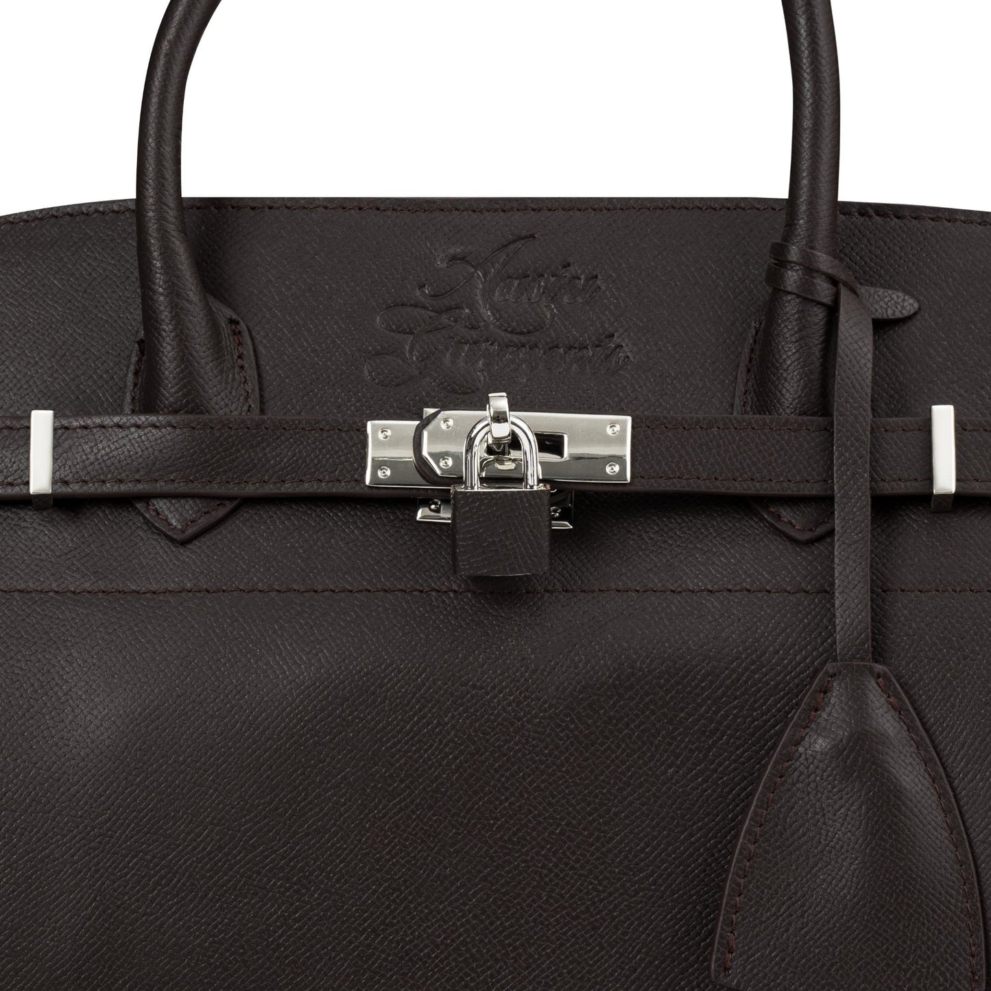 AASTU CARRYALL BAG // BROWN COW / SILVER
