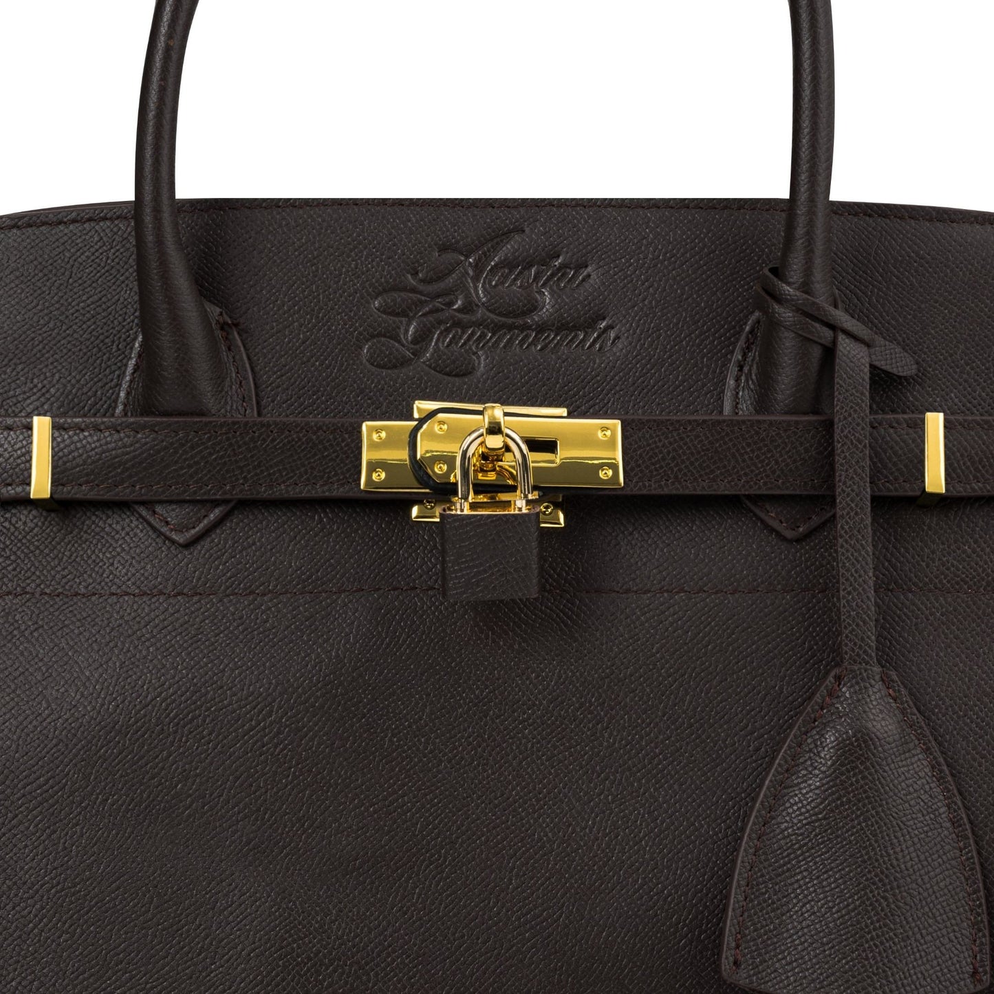 AASTU CARRYALL BAG // BROWN COW / GOLD