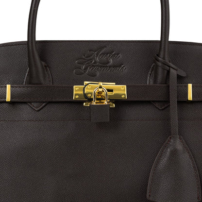 AASTU CARRYALL BAG // BROWN COW / GOLD