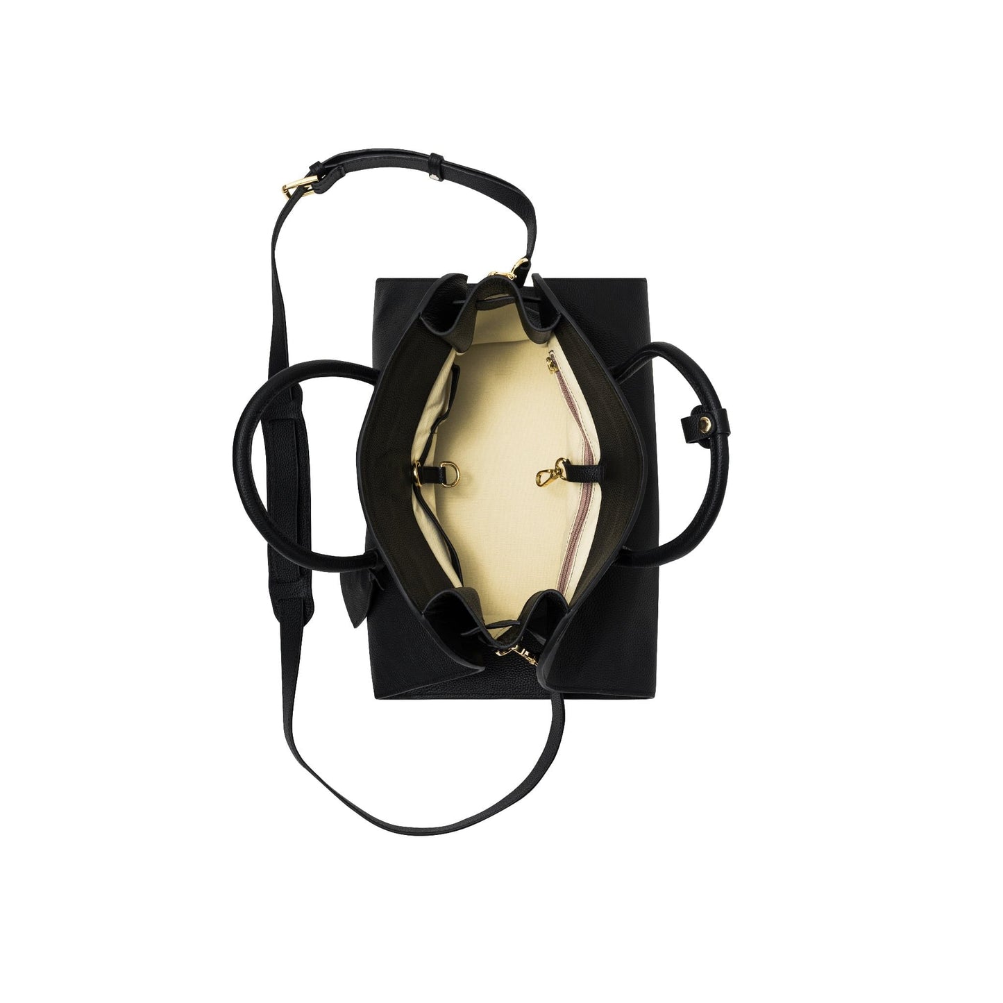 AASTU CARRYALL BAG // BLACK MILL / GOLD