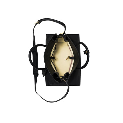 AASTU CARRYALL BAG // BLACK MILL / GOLD