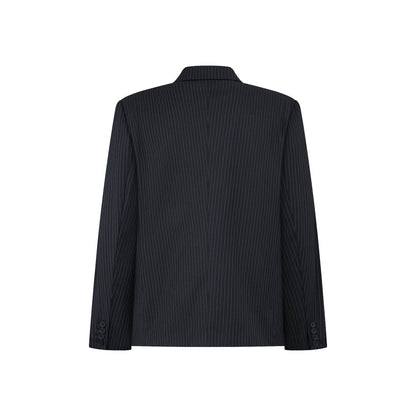 AA STRIPED BLAZER // GREY
