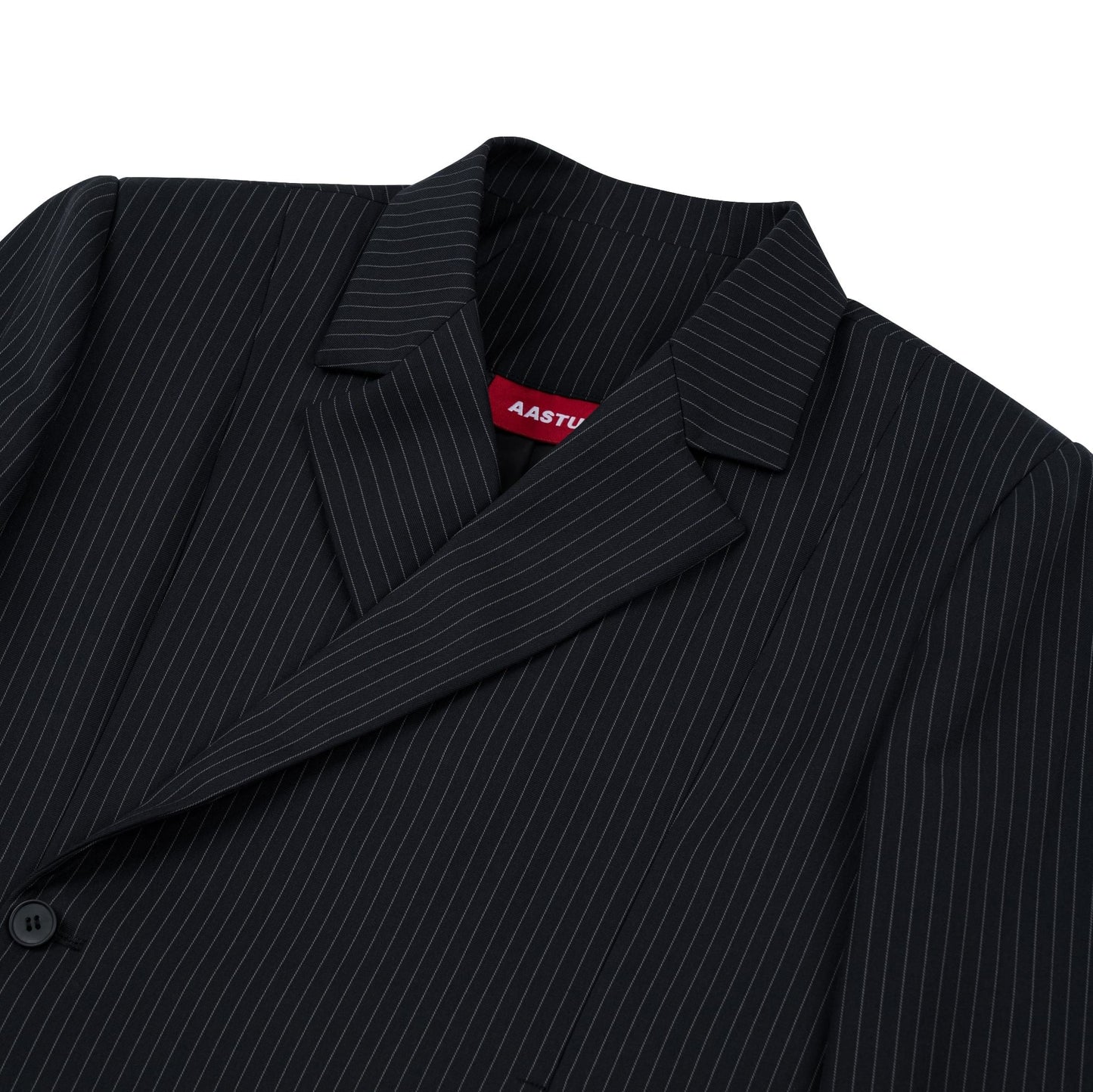 AA STRIPED BLAZER // GREY