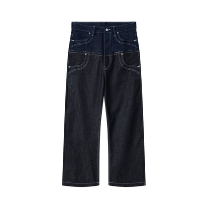 AA DOUBLE WAIST RAW JEANS // INDIGO