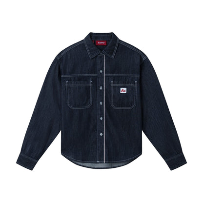 AA SELVEDGE DENIM SHIRT // NAVY