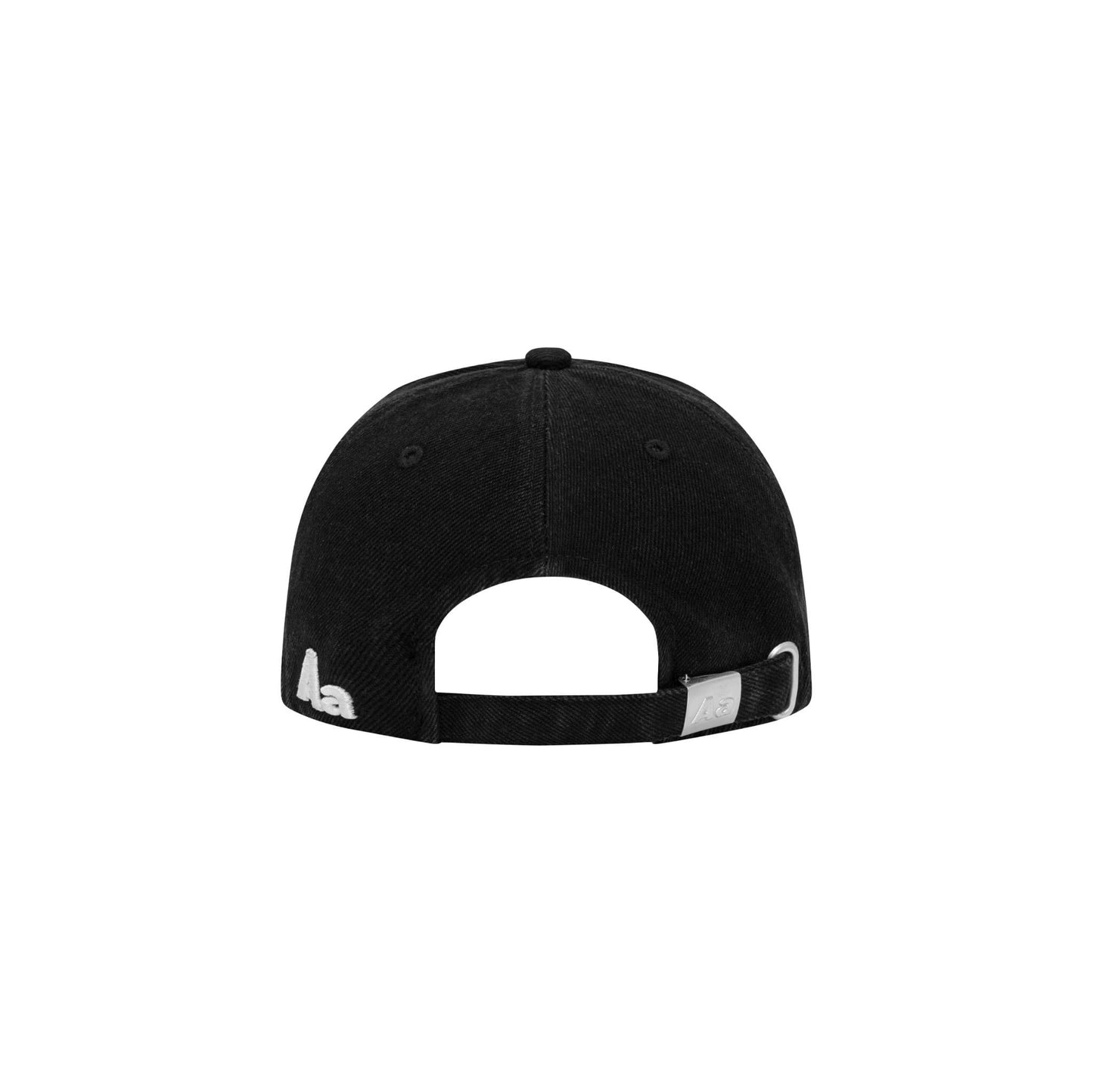 AASTU GARMENT LOGO WASHED CAP // BLACK