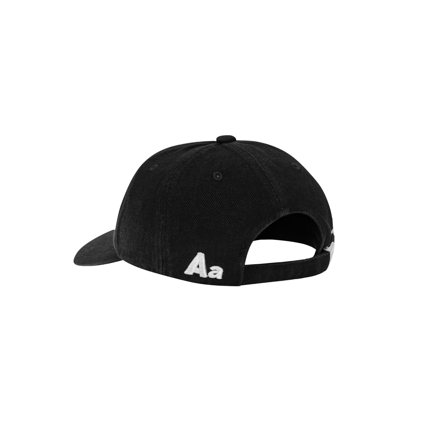 AASTU GARMENT LOGO WASHED CAP // BLACK
