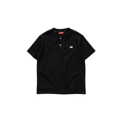 AA WAFFLE TEE // BLACK