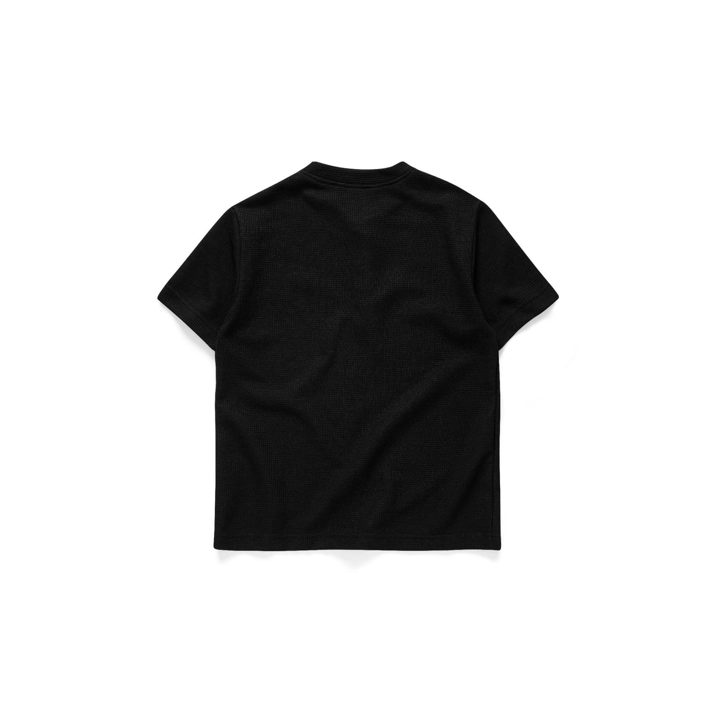AA WAFFLE TEE // BLACK
