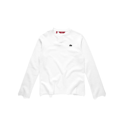 AA WAFFLE LONG SLEEVE // WHITE