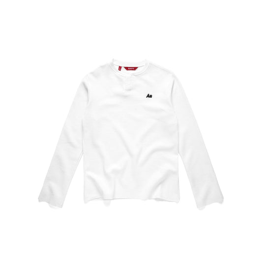 AA WAFFLE LONG SLEEVE // WHITE