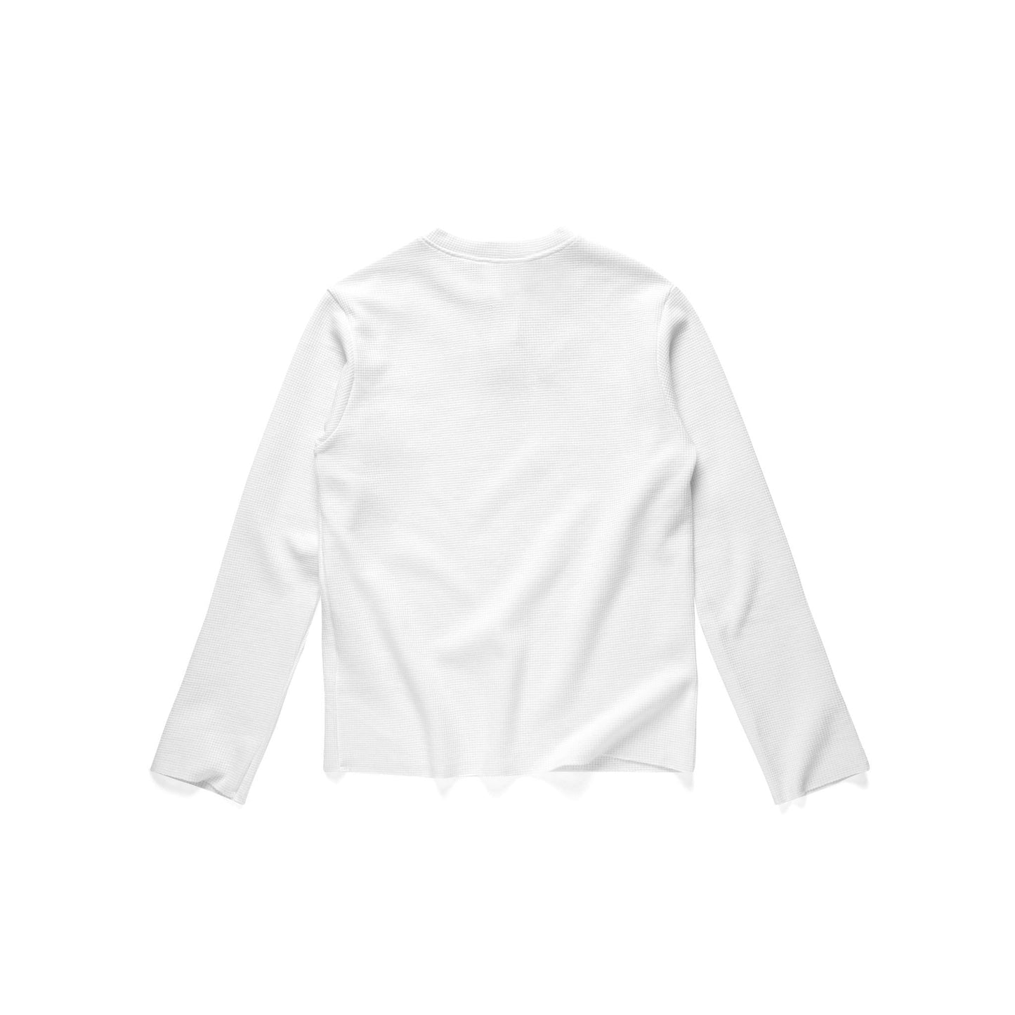 AA WAFFLE LONG SLEEVE // WHITE