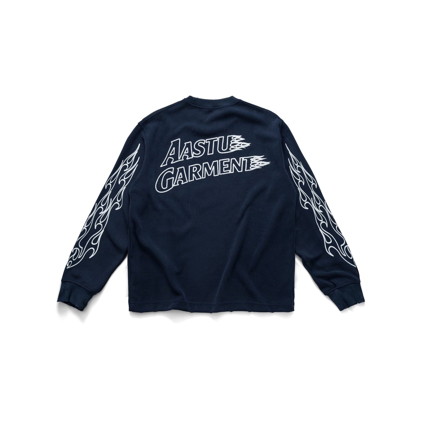 AA FIRE GARMENT WASHED LONG SLEEVE // NAVY