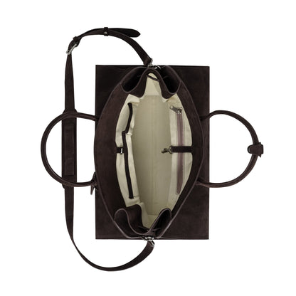 AASTU CARRYALL BAG // BROWN MILL / SILVER