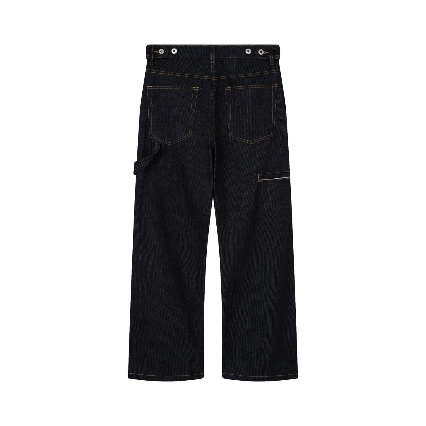 AA RIB DENIM PANTS // BLACK
