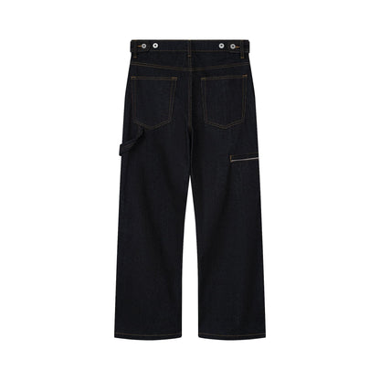 AA RIB DENIM PANTS // BLACK