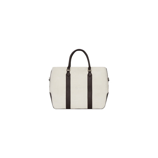 AA CRUST LEATHER BAG // WHITE
