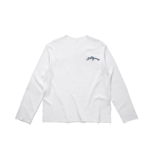 GARMENT WAFFLE LONG SLEEVE // WHITE