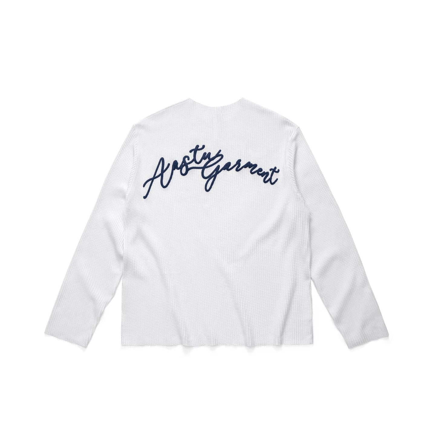 GARMENT WAFFLE LONG SLEEVE // WHITE