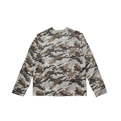 GARMENT WAFFLE LONG SLEEVE // CAMO