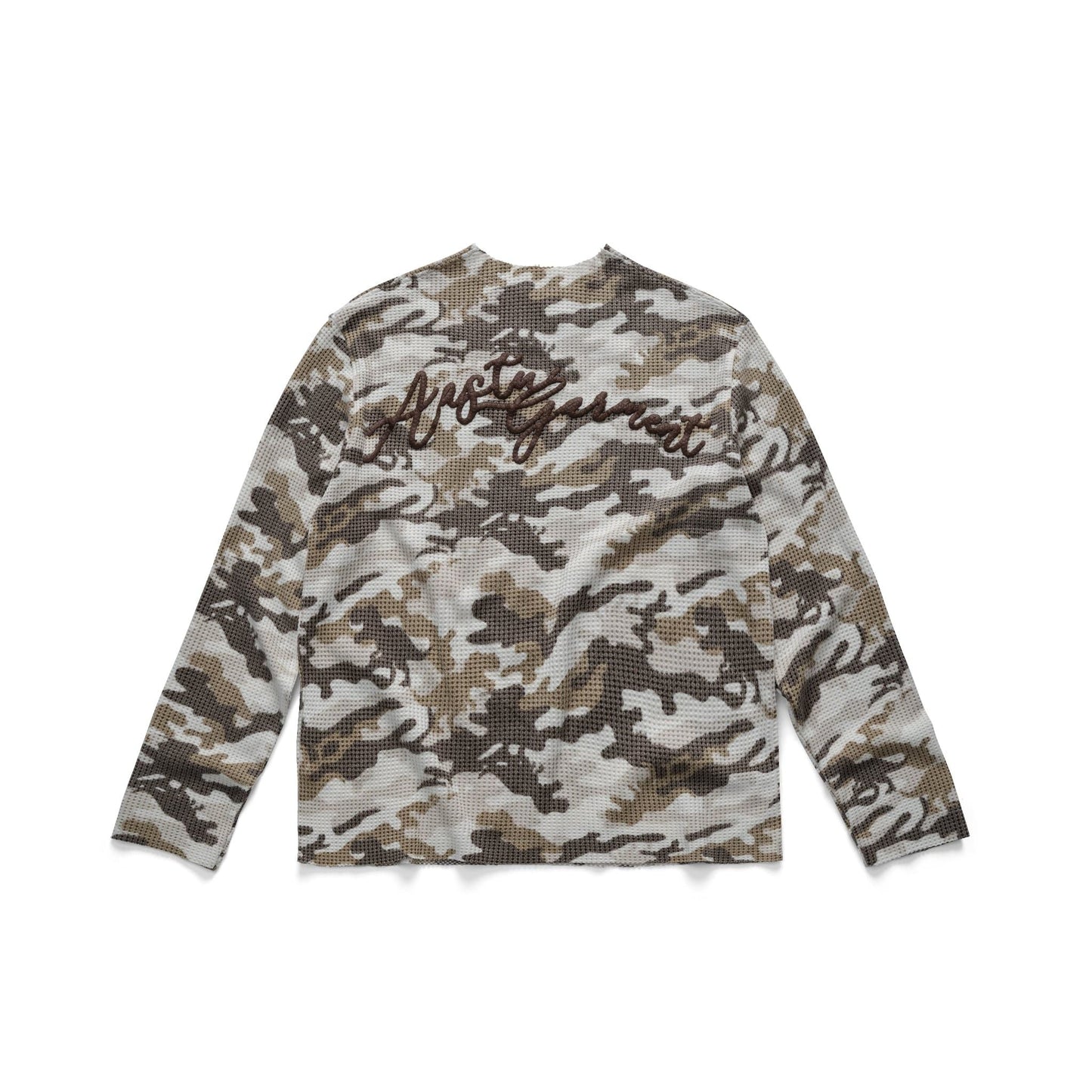 GARMENT WAFFLE LONG SLEEVE // CAMO