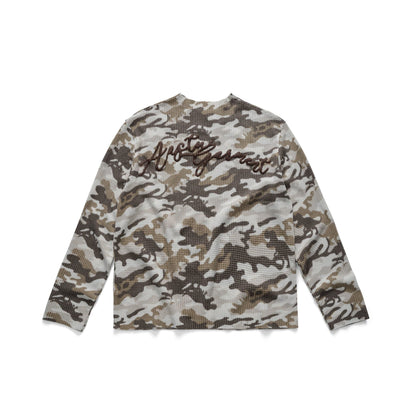 GARMENT WAFFLE LONG SLEEVE // CAMO