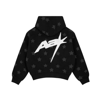 AA SUPERSTAR DENIM HOODIE // BLACK