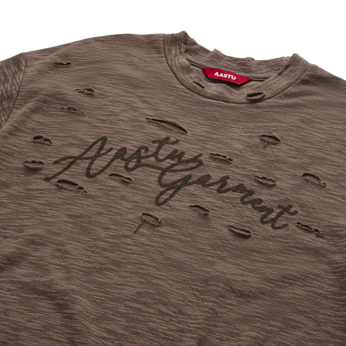 AASTU GARMENT DOUBLE SLUB TEE // BROWN