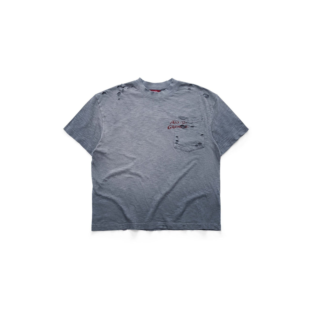 AA FIRE GARMENT POCKET SUNFADE TEE // GREY