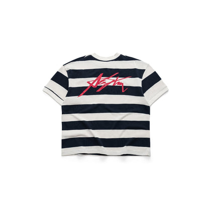 AA SIGNATURE HENLEY TEE // NAVY STRIPED