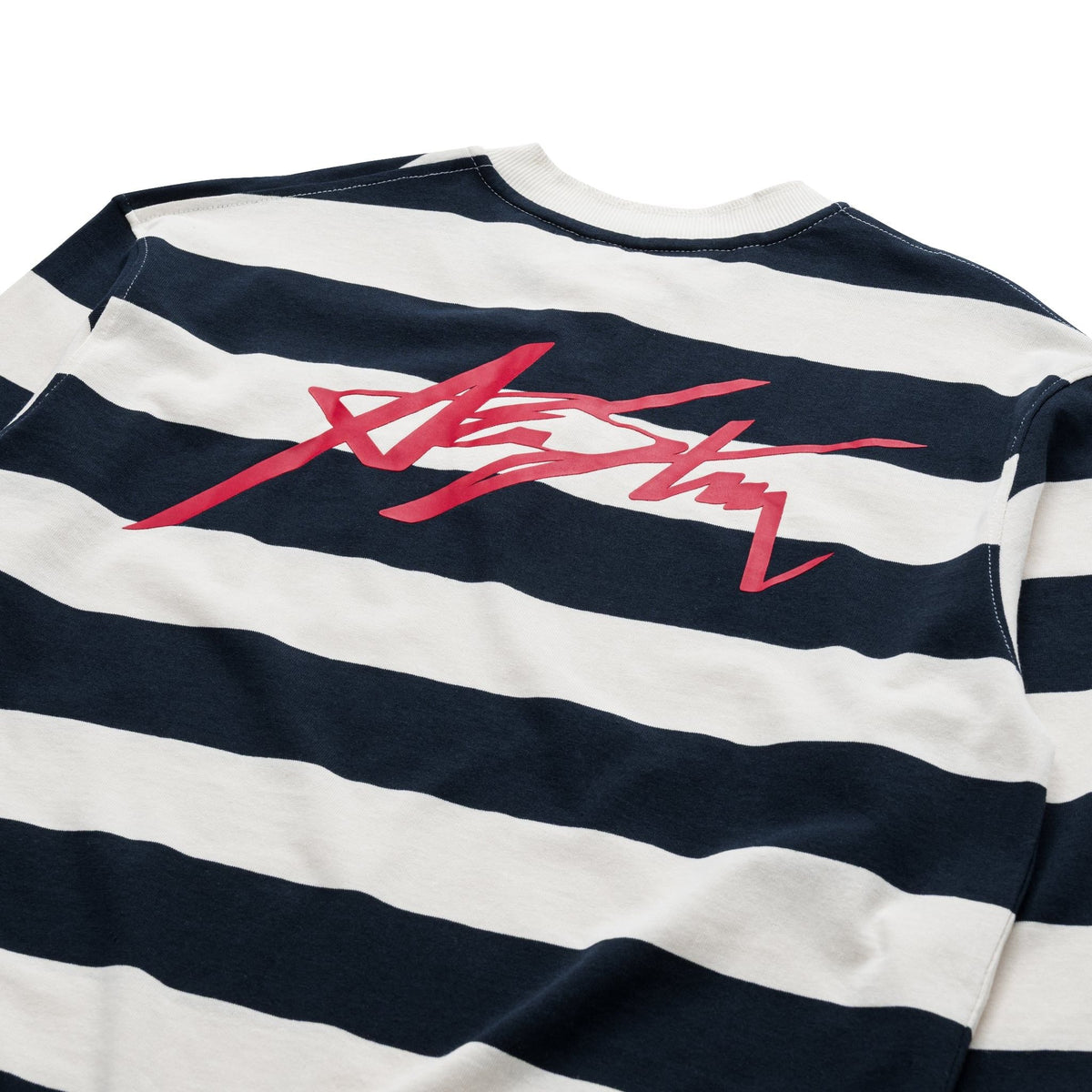 AA SIGNATURE HENLEY LONGSLEEVE // NAVY STRIPED