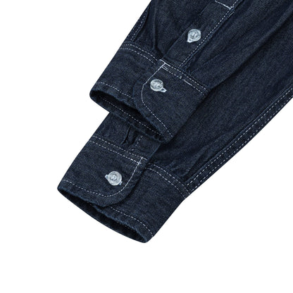 AA SELVEDGE DENIM SHIRT // NAVY