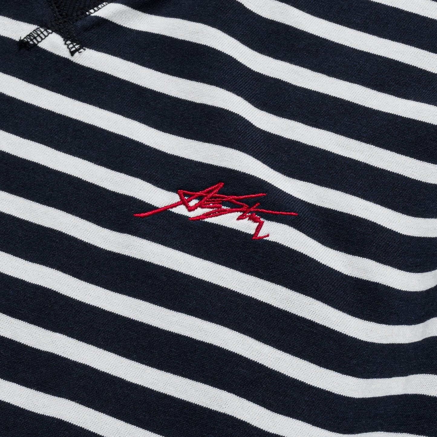 AASTU SIGNATURE STRIPED BLACK TEE // WHITE