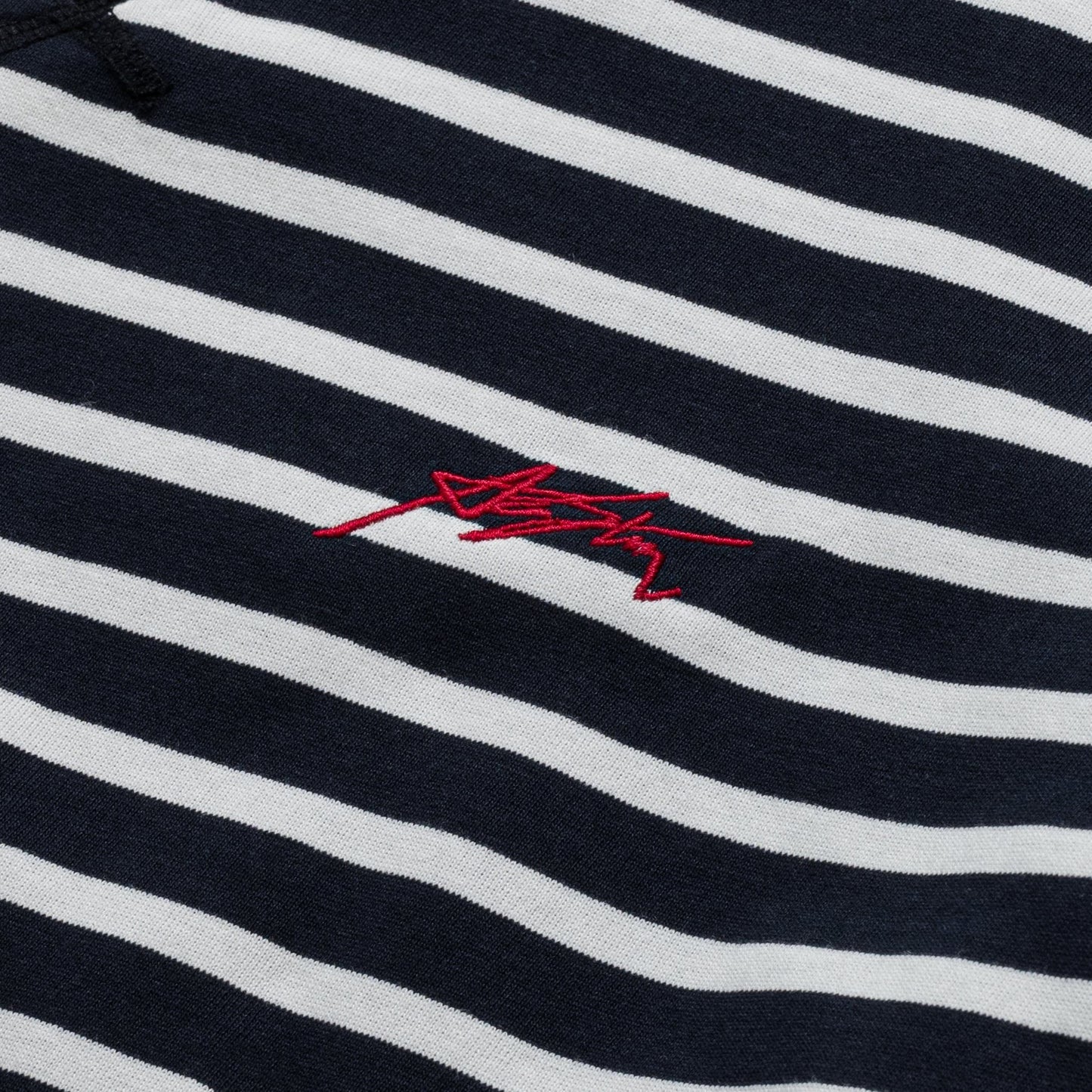 AASTU SIGNATURE STRIPED BLACK LONG SLEEVE // WHITE
