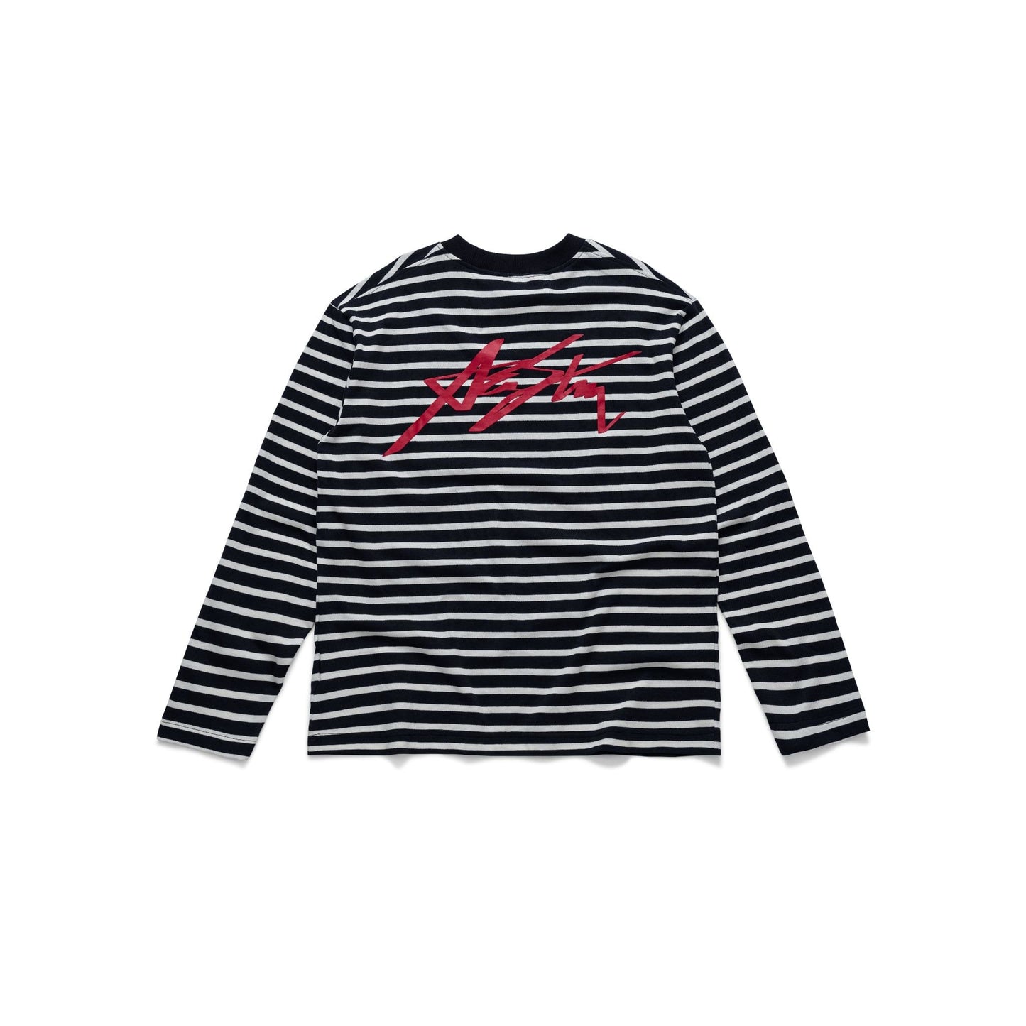 AASTU SIGNATURE STRIPED BLACK LONG SLEEVE // WHITE