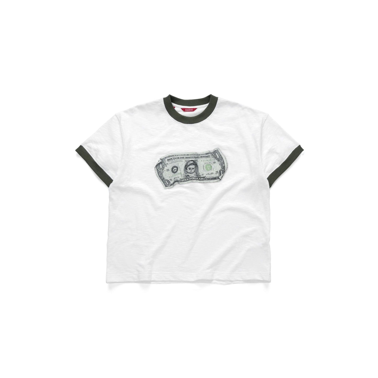 AA DOLLAR BOY RINGER TEE // WHITE