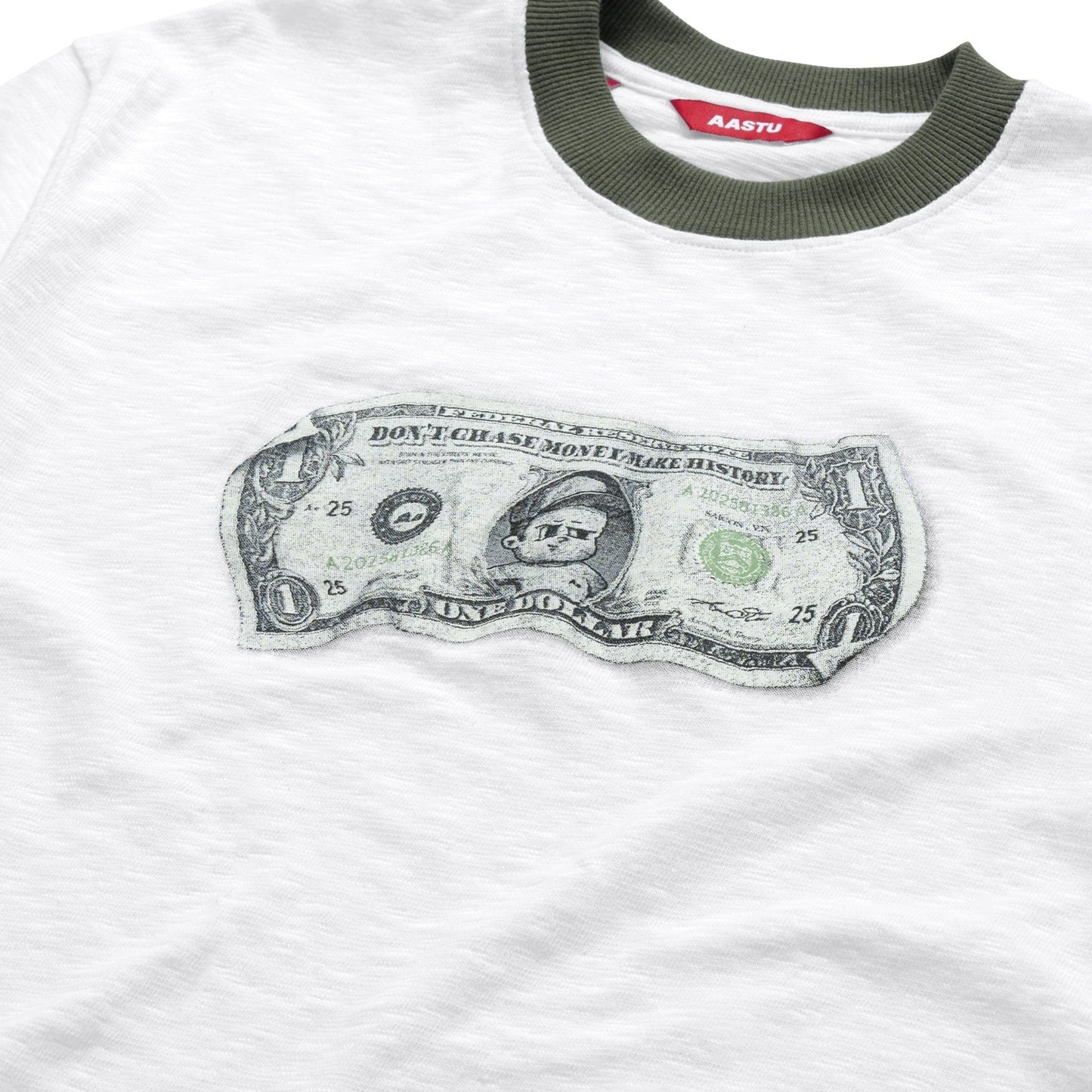 AA DOLLAR BOY RINGER TEE // WHITE