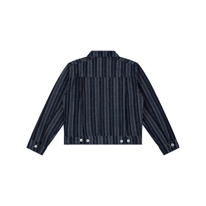 AA DENIM JACKET // BLUE STRIPED