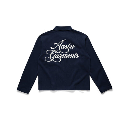 AASTU GARMENT LONG SLEEVE POLO // NAVY